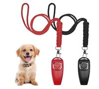 BOBOPACK 2 Silbatos para Adiestramiento de Mascotas con Botones para Perros, Gatos y Animales Incluye Correa y Guía de Adiestramiento - ¡Ideal para Adiestramiento, Obediencia y Recobro