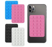 BOBOPACK 4 piezas de ventosa para teléfono móvil, ventosa para teléfono móvil, ventosas de silicona para teléfono móvil, soporte de doble cara para teléfono móvil, accesorio sencillo y antideslizante