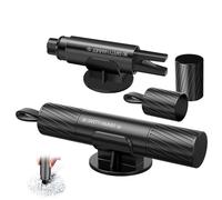 BOBOPACK Martillo Rompecristales para Coches Portátil, Herramienta de Emergencia con Cortador de Cinturón de Seguridad, Kit Autorrescate para Accidentes con Base Adhesiva Incluida
