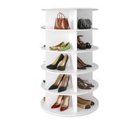 BOBORE Zapatero Giratorio De 360°, Carrusel Redondo Giratorio Para Almacenamiento Zapatos, Organizador Vertical Zapatos, Organizador Almacenamiento De Zapatos Para Entrada Armario Y Esquina(5 Tier(45.