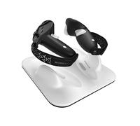 BOBOVR CD3 Estación de Carga inalámbrica y agarres para el Control Meta Quest 3/3S. con Baterías de Litio Recargables Que Ofrecen más de 30 Horas de Uso Continuo.