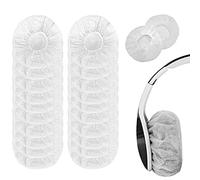 BOBOZHONG 100 PCS Fundas para Auriculares,Fundas para Auriculares no Tejidas a Prueba de Polvo, Fundas para Auriculares Desechables, Fundas para Auriculares para la mayoría de los Auriculares（Blanco）