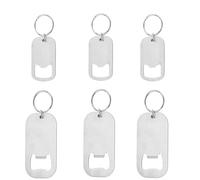 BOBOZHONG Abrebotellas,6 Piezas Llavero abridor de botellasAbrebotellas de Cerveza,Dos tamaños del abridor,Abridor de Cerveza Bar Multifuncional para Cocina,Bar,Restaurante,Regalo de papá