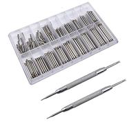 BOBOZHONG Barra de Resorte para Reloj,360 Piezas Pines de Correa de Reloj Acero Inoxidable,Correa de Reloj Barra de Resorte,Herramienta de Barra de Resorte 18 tamaños Diferentes (Ø) 1.50 mm