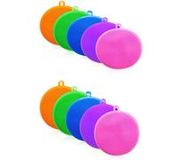 BOBOZHONG Cepillo de Silicona para Lavar Platos,5 PCS esponjas de Silicona para Cocina, fregadora de Esponja antibacteriana para Lavar Platos, Cepillo de Limpieza Multifuncional para Lavar Vegetales