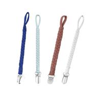 BOBOZHONG Clips para Chupete de bebé,4 Piezas Cadenas para Chupetes,Cadena Chupete Bebé,Chupete Bebé Clips,Cadena de Chupete de Bebé Chupetes de Clip Bebé para Bebé Infante Niños y Niñas