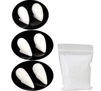 BOBOZHONG Dientes de Vampiro,3 Pares Dentadura Falsa 3 tamaños Disfraz Colmillos con Pegamento sólido,Colmillos de Dientes de Vampiro para Dientes de Fiesta de Halloween(13/15/17 mm)