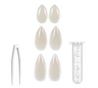 BOBOZHONG Dientes Falsos de Vampiro,3 Pares Blood Sucker Colmillos para Accesorios de Fiesta de Cosplay Colmillos de Fiesta de Halloween, 13/15/17 mm.