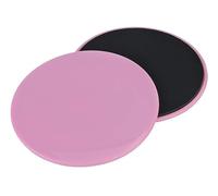 BOBOZHONG Discos Deslizadores Core,Cara Disco Core Sliders,para Entrenamiento,Hogar,Yoga,Fitness,Pilates,Ejercicios de Cuerpo para alfombras y Pisos Duros(Rosa)