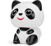 BOBOZHONG Figura de Panda Que Asiente con Energía Solar,Panda de La Suerte,Lindo Panda Sonriente,Adorno para el Tablero de Instrumentos del Automóvil para Decoración del Hogar(7,8 cm)