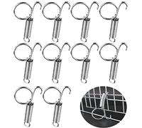 BOBOZHONG Gancho para Puerta de Jaula de Conejo,10 Piezas Gancho de Resorte para Jaula,Puerta de Jaula Gancho de Resorte,pestillo de Jaula de Resorte para Fijación de Jaula de Animales