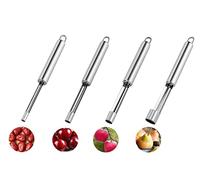 BOBOZHONG Herramienta para Quitar el corazón de la Fruta,4PCS Descorazonador de Manzana,Descorazonador de Frutas Multifunción, Juego de descorazonador de Frutas 4 tamaños