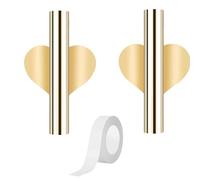 BOBOZHONG Jarrón de Pared de Metal,2 pcs Florero De Pared Maceta De Flores Tubo de Jarrón de Flores de Pared,Soporte de Flores Secas,para La Oficina en el Hogar del Porche