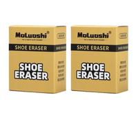 BOBOZHONG Limpiador Mágico para Zapatos - 2PCS Goma de Limpieza para Sneakers, Cuero y Suede | Elimina Manchas Sin Agua (5x4.2x2 cm) - Blanco
