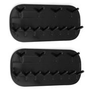 BOBOZHONG Organizador Joyas,2 Piezas Colgador Collares,Pendiente del Collar Organizador Ganchos de Almacenamiento Soporte de joyería para Collar Anillo Arete,Negro