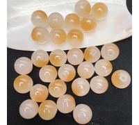BOBOZHONG Perlas Naranja,100 Piezas Bolas para Pulseras Cuentas de Vidrio Perla Holgada de Perla Suelta para la producción de Joyas de chaetting (10 mm)