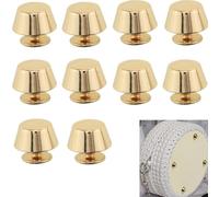 BOBOZHONG Pies de Bolso,10 Piezas Remaches de Cuero,Pies de Metal para Bolsa,Tacos para Cabeza de Clavo,Remaches de Artesaní Monedero de Remache Clavos para Bolsos,11 mm x 8 mm