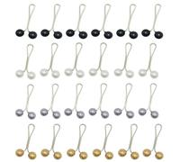 BOBOZHONG Pins de Hijab Musulmanes Clips,24 Piezas Clips de Perlas alfilador Pinza de Perlas de Bufanda, brosche de Aguja de Seguridad para Mujeres Bufandas Musulmanas