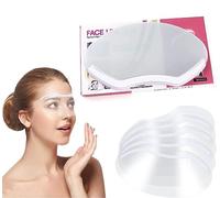 BOBOZHONG Visera de Protección Transparente,50 Piezas Escudo de Ojo de plástico,Protector de Ojo de la Cara de Ducha,Visera Suave Transparente para la Ducha,microblading,Extensiones de pestañas