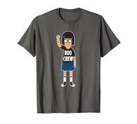 Bob's Burgers Tina Belcher Boo Crew Camiseta, Hombre, Asfalto, M