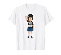 Bob's Burgers Tina Belcher Boo Crew Camiseta, Hombre, Blanco, M