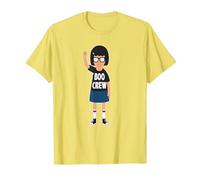 Bob's Burgers Tina Belcher Boo Crew Camiseta, Hombre, Limón, XXL
