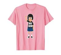 Bob's Burgers Tina Belcher Boo Crew Camiseta, Hombre, Rosado, XL