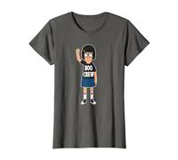Bob's Burgers Tina Belcher Boo Crew Camiseta, Mujer, Asfalto, XXL