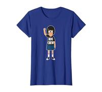 Bob's Burgers Tina Belcher Boo Crew Camiseta, Mujer, Azul Real, M