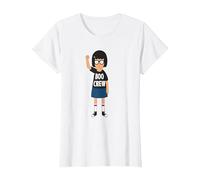 Bob's Burgers Tina Belcher Boo Crew Camiseta, Mujer, Blanco, 3XL