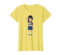 Bob's Burgers Tina Belcher Boo Crew Camiseta, Mujer, Limón, S