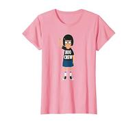 Bob's Burgers Tina Belcher Boo Crew Camiseta, Mujer, Rosado, XXL
