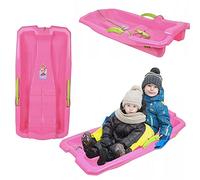 Bobschlitten Bob Rodel - Palanca de freno para niños, nieve, invierno, color rosa