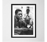 BOBSLA Poster Póster De Cantante De Música De Jazz De John Coltrane, Imágenes De Retrato, Pintura En Lienzo, Carteles E Impresiones, Decoración Del Hogar 50X70Cm Sin Marco