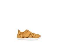 Bobux Xplorer Go Punch - Primeros pasos - Zapatillas de piel para niños con cierre de velcro, Butterscotch, 22 EU