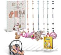 BOBY´S Cup Catcher Baby Pack de 2 unidades/libre de BPA para cochecito de bebé, cadena elástica para portavasos o mordedores como accesorios para cochecito de bebé