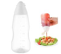 boca ancha y su diseño a prueba de derrames, nuestra botella es fácil de llenar cs - Botella de salsa exprimible para ketchup, mostaza, mayo, salsas picantes, botellas de aceite de oliva, utensilio de