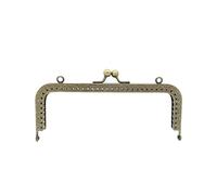 Boca De Lobo Para Bolsos Marco de monedero Metal con cierre broche beso Vintage, varios tamaños, for manualidades, fabricación bolsos Cierre Para Bolso De Mano(15cm)