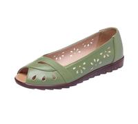 Boca de Pescado Zapatos Sandalias Mujer Verano Ahuecado Dedos Abiertos Sandalias Planas Ligero Cómodo Zapatos para Caminar Elegantes con Tacón Zapatos Zapatos de Cuña Baja Sandalias Ahuecas Zapatos