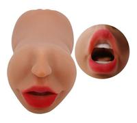 Boca de Silicona Realista con Vagina - Masturbador CRAZY BULL