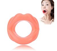 Boca Oral Herramienta de Masaje Muscular Silicona Adelgazamiento de la Cara Apretar Sonrisa Entrenador Labio Ejercitador para Músculos Estiramiento Levantamiento Ejercicio Labios Traine, Rojo