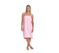 Boca Terry - Toalla de SPA para Mujer, 100% algodón, Toalla de SPA, Ducha, baño y Gimnasio con broches, Toalla para Mujer, Rosa, XXL