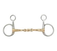Bocado Baucher para caballos de doble articulación BR Equitation 13,5 cm