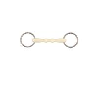Bocado de 2 anillas para caballo recto desmontable Soyo Happy mouth "mullen" 125 mm