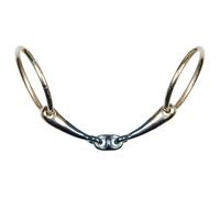 bocado de 2 anillas para caballos con doble freno anatómico Harry's Horse Sweet Iron 14,5 cm