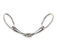 bocado de 2 anillas para caballos con doble freno Harry's Horse 14 mm 15 cm