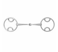 Bocado de anilla libre de acero inoxidable para caballos Weatherbeeta Korsteel 14 cm
