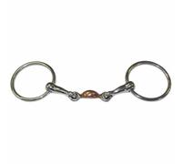 Bocado de heno de 3 piezas con anillas Pessoa 13,5 cm
