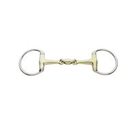 Bocado de oliva para caballos con doble freno Kavalkade KavalBit 12 mm 105 mm