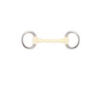 Bocado de oliva para caballos rectos Soyo Happy mouth "mullen" 145 mm 145 mm